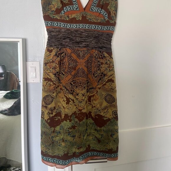 Nicole Miller patterned dress size 8 - Picture 2 of 4